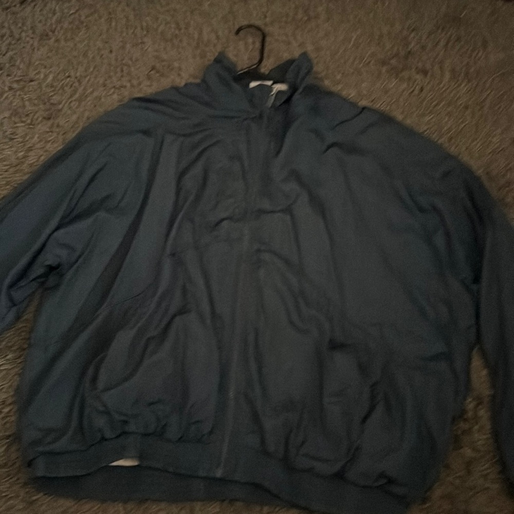 Blue windbreaker